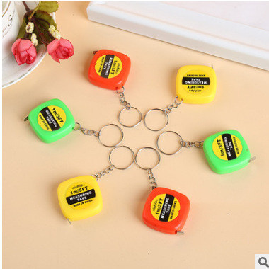 供应1米钢卷尺 带钥匙扣小卷尺  方便精巧礼品迷你卷尺  厂家批发