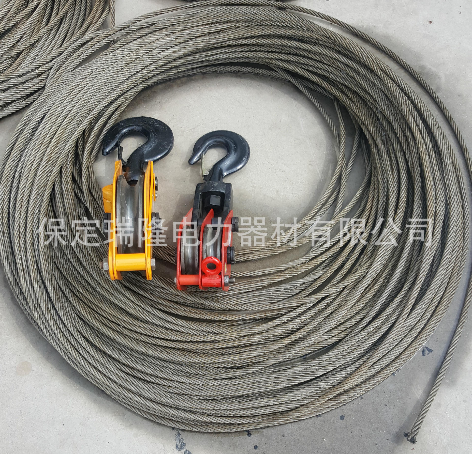 放线滑轮组 电气化铁路检修滑轮组 1：3 1：4组合滑轮组