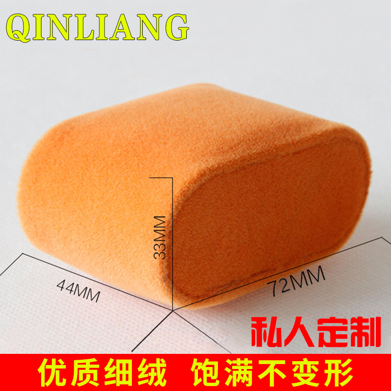 批发现货手表盒枕头首饰盒塑胶胚枕头绒布内衬