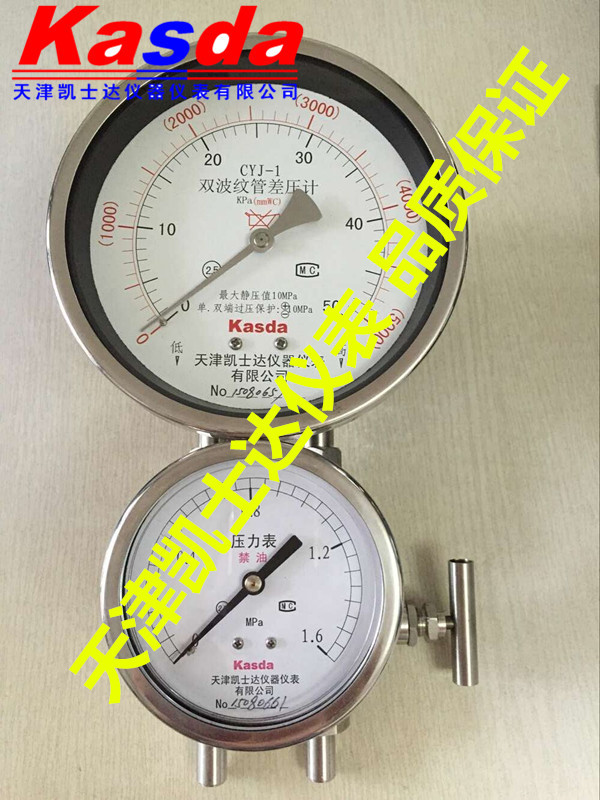 CYJ-1型双波纹管差压液位计，用于液化天然气,用来测液氧液位计