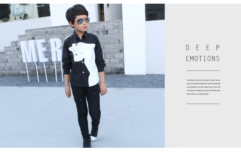 Chemise garcon à manche longue - Ref 2077333 Image 23