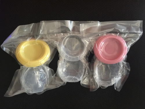 Vacuum packaging manual breast pump companion full silicone anti-overflow breast milk collector automatically collects breast milk and seals