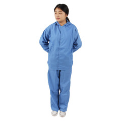 Wholesale chef uniforms, food factory, pharmaceutical factory workshop dust-free white lab coats, workwear, split sets, food service attire