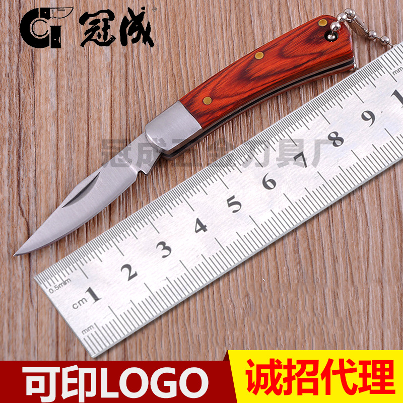 厂家直供阳江不锈钢刀具迷你精品礼品野营随身刀户外小刀折叠