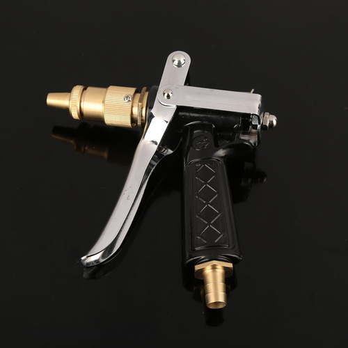 Factory direct sales high-pressure water gun garden high-pressure all-copper water gun copper head black pure copper car wash water gun head