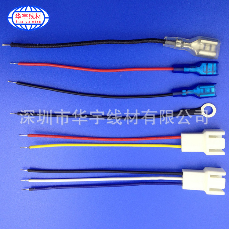 厂家批发品质圆环端子线束线圆环端子线加工 灯饰电器连接线加工