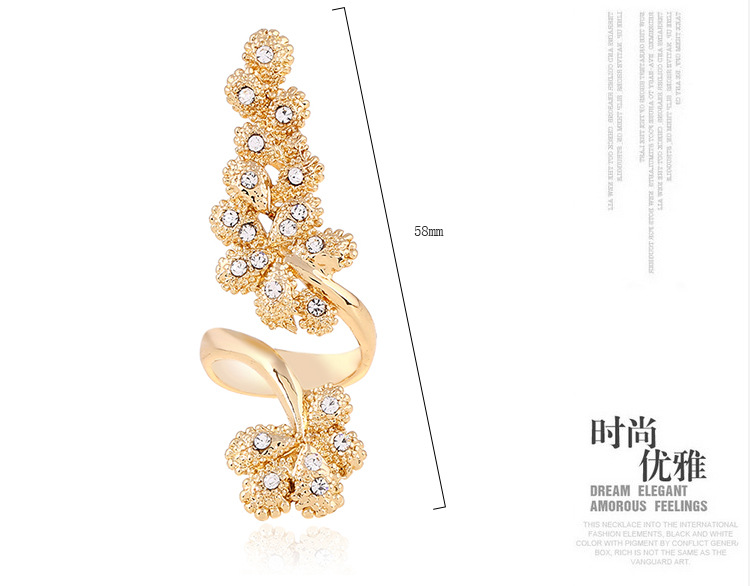 New Fashion Ol Flower-shaped Diamond Ring display picture 1