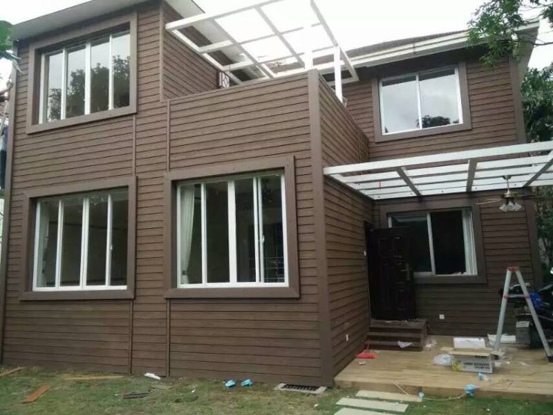 园林景观重型木塑屋 生产供应农庄会所塑木屋 户外防腐木别墅|ms