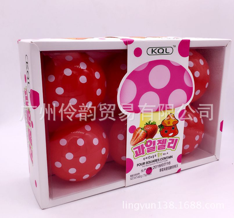 果冻-批发休闲食品蘑菇酵素果冻(芒果味)450g