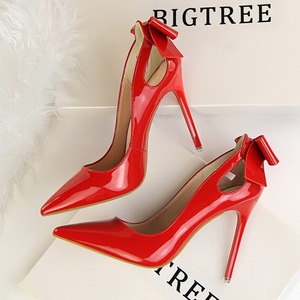 3168-8 han edition show thin sexy high-heeled shoes high heel with shallow mouth pointed paint hollow out