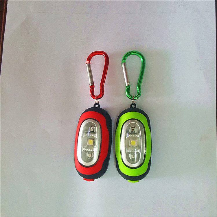 new pattern COB Electronic Lamp led Carabiner Flashlight Electronic Gifts COB Carabiner Tools Lights