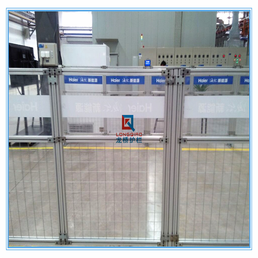 余姚设备铝合金隔离网/铝合金框金属网片隔离网/龙桥护栏专业订制