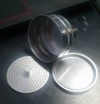 Stainless steel Moka Coffee pot parts funnel Mesh Tablet 2 cups 4 cups 6 cups 9 cups machining