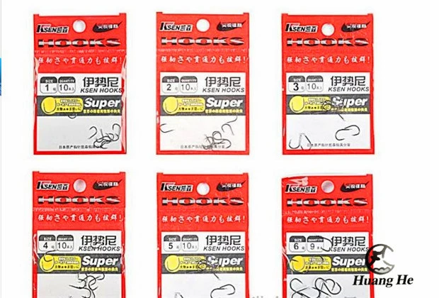 [Yuantong Free Shipping] рукав Kaisen содержит сумку из 10 пакетиков крючков для рыбы, рыболовные крючки, спецпредложение на рыболовные крючки