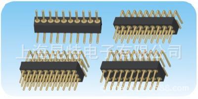 厂家直销PH1.27,2.0,2.54双头圆针IC插座 圆孔排针