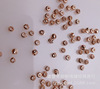 Copper silver golden beads, 3-4mm, wholesale, pink gold