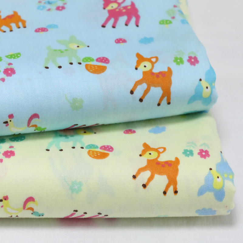全棉斜纹布1.6米宽 婴幼儿卡通印花布 宝宝纯棉四件套面料批发