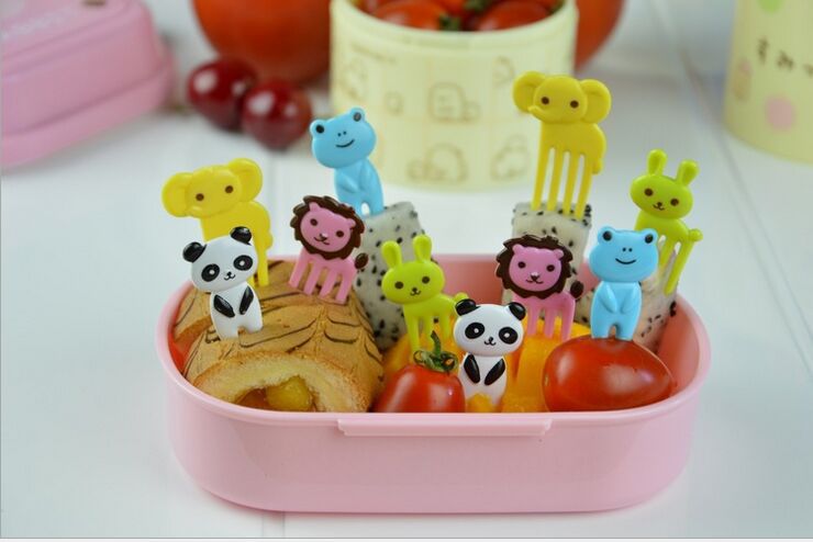 Mignon Animal Plastique Fourchette À Fruits display picture 1