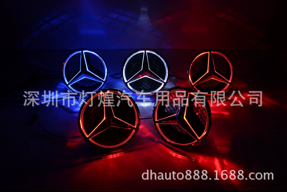 Подходит для новых и старых Mercedes-Benz C-класса GLK Class модифицированный китайский сетевой большой светодиодный светоизлучающий автомобильный знак