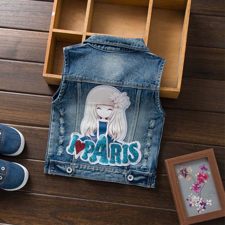 Gilet fille en toile - Ref 2071629 Image 4