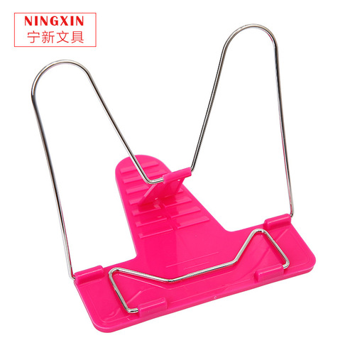 Manufacturer supply creative desktop plastic reading stand adjustable reading stand plastic book stand