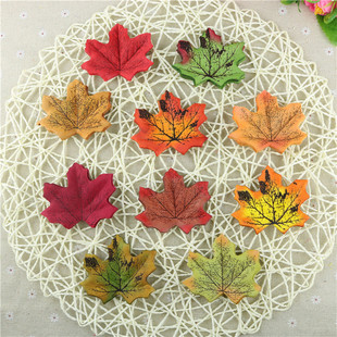 (Wholesale), realistic maple leaf, 50 pieces