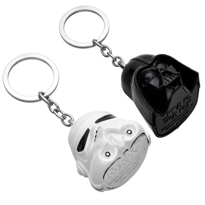 电影周边星球大战  新款黑武士立体面具钥匙扣挂件批发|ru