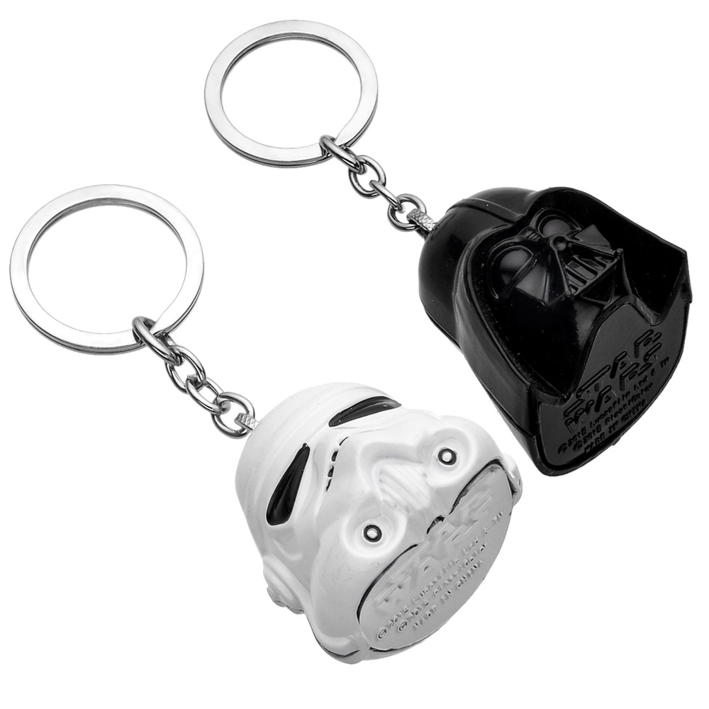 电影周边星球大战  新款黑武士立体面具钥匙扣挂件批发|ru