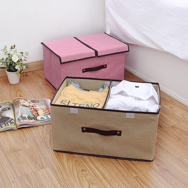 foldable capacious storage box non-woven cloth