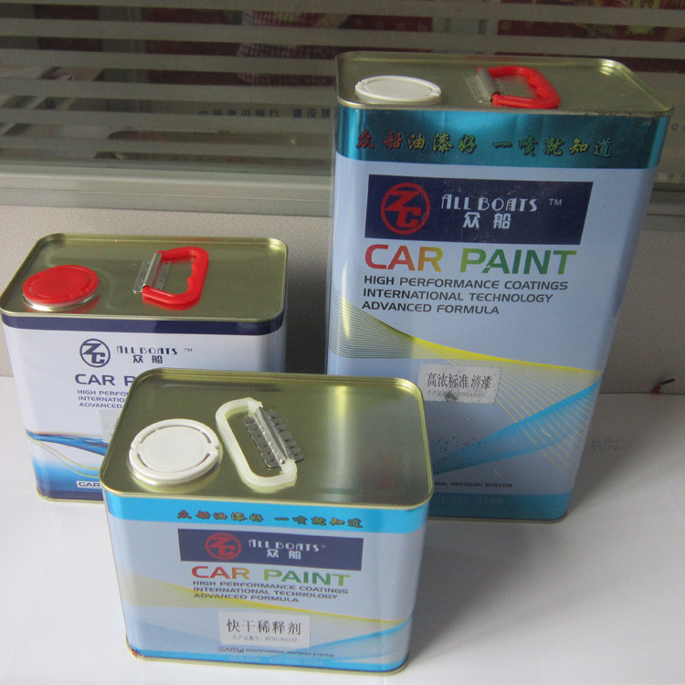汽车清漆固化剂套装8.5L众船TU8600金油自喷漆亮油高浓清漆透明漆