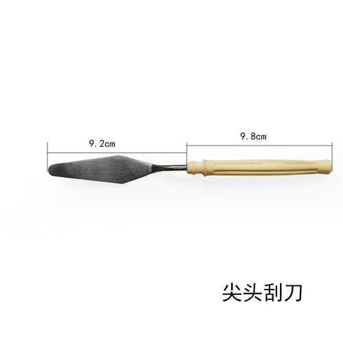 Gouache paint scraper flat head scraper pointed paint palette knife art gouache paint spatula painting pick knife