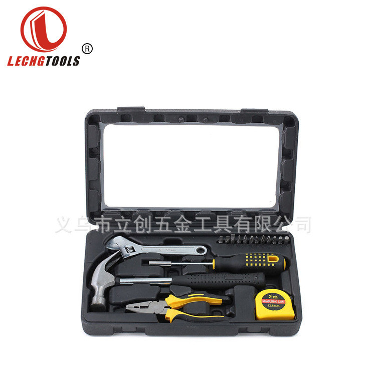 瓷砖积分兑换礼品赠送18件套五金组合工具套装家用组套工具箱