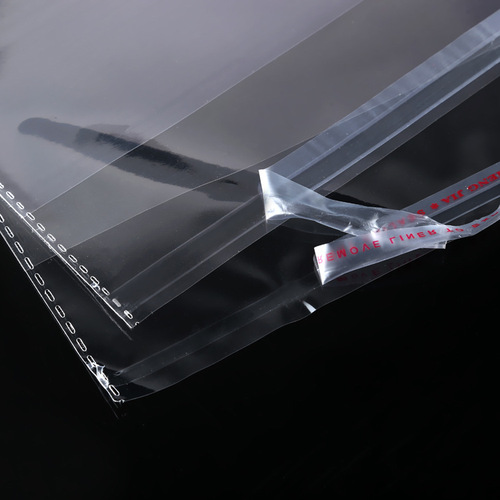 Wholesale opp bags clothing packaging bags transparent self-adhesive bags film plastic bags self-adhesive ziplock bags