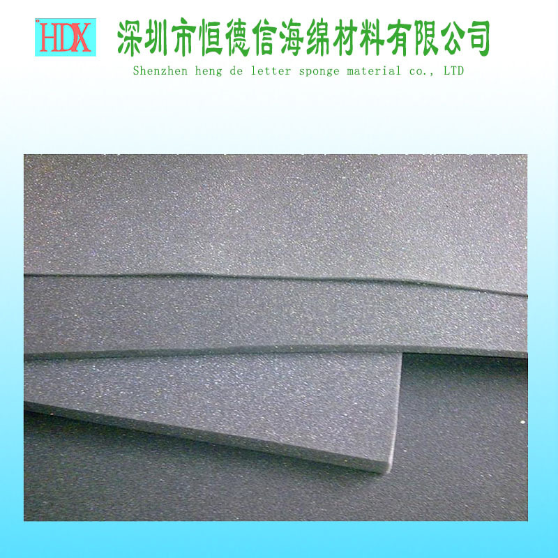 高密度海绵 黑色防火海绵 耐高温 阻燃海绵 3mm海绵