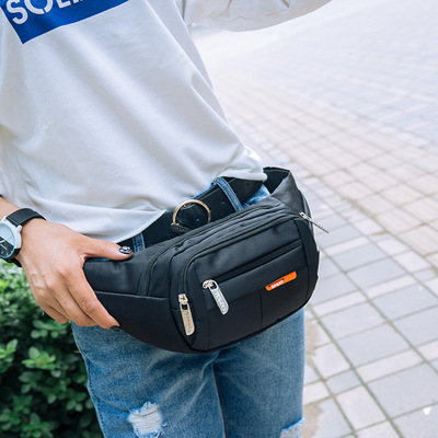 wholesale man nylon Waist pack Cross border new pattern Korean Edition Fashion men and women One shoulder Messenger The chest Waist pack One piece On behalf of