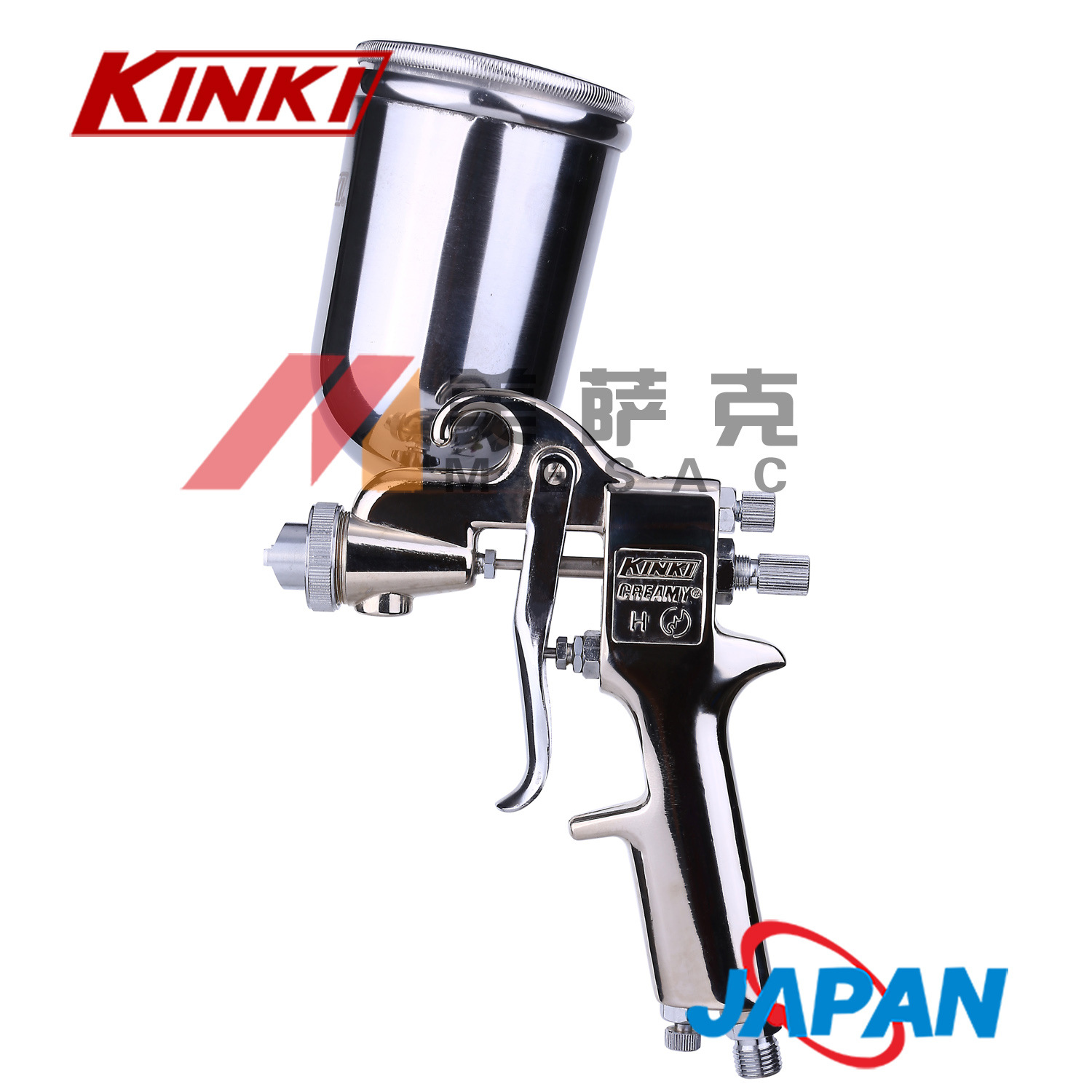 日本KINKI劲力K-5A喷枪CREAMY(KP)5A喷枪气动油漆喷枪修补喷漆枪