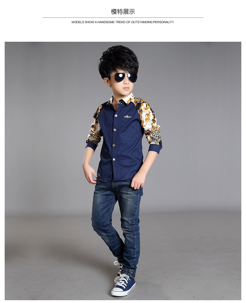 Chemise garcon à manche longue - Ref 2076141 Image 9