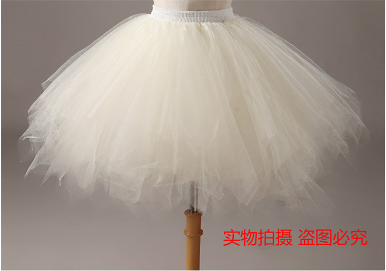 Candy color multi-color de media longitud pettiskirt estudio fotografía de la boda media-longitud pequeña falda de color de la falda de apoyo