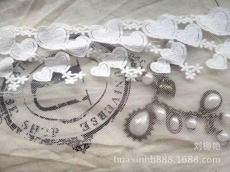 棉线网布刺绣花边 厂家自产自销 蕾丝花边 服装辅料 大电脑绣花