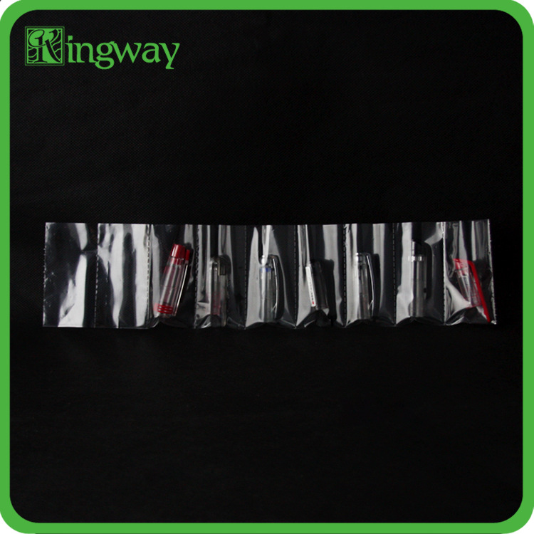 厂家直营 连体笔卡头OPP/PE连排袋 智能卡塑料包装袋 可印刷LOGO