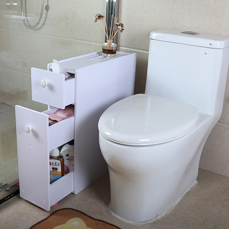 北屿马桶侧柜浴室收纳柜侧边柜带抽屉式柜子夹缝柜储藏柜窄柜|ru