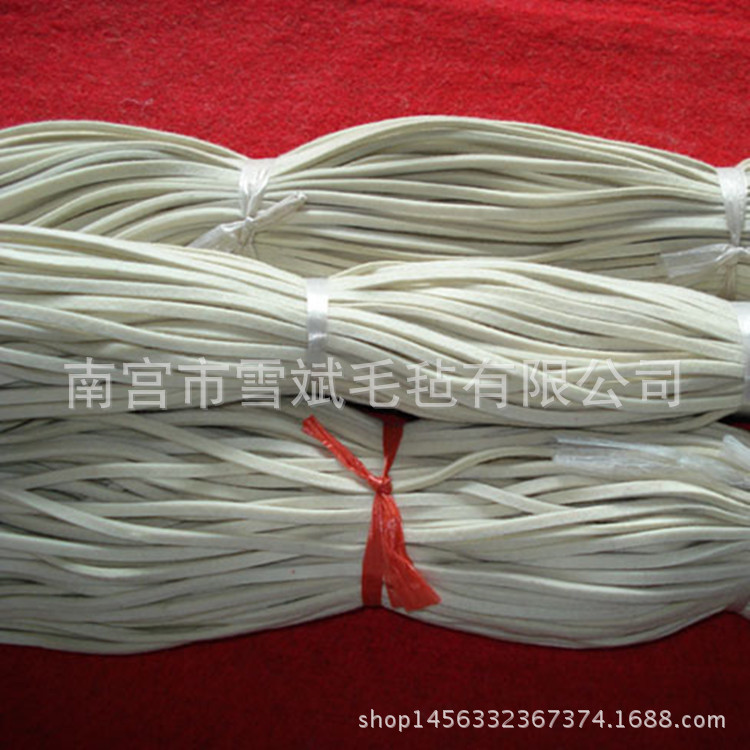 【雪斌毛毡】羊毛毡条 隔音羊毛毡条 工业羊毛毡条 松软毛毡