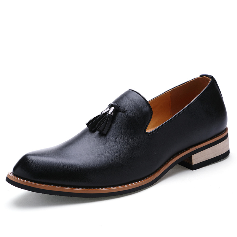 men's pointed leather shoes