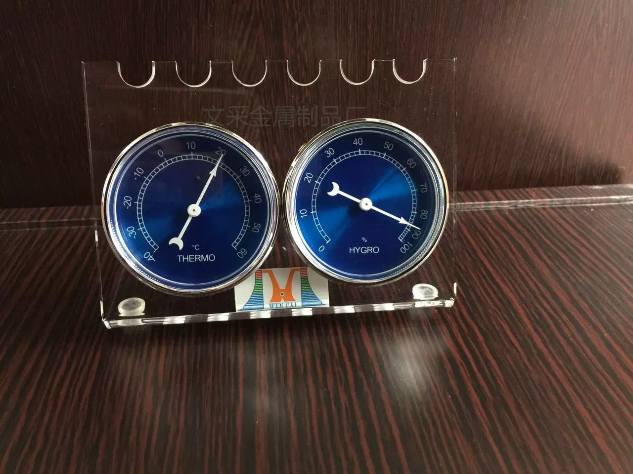 指针式崁入式雪茄盒指针式温湿度计室内耐用测温恒温恒湿精准