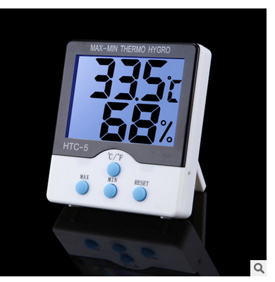 HTC-5 室内温湿度计 华氏摄氏度数字显示温度表