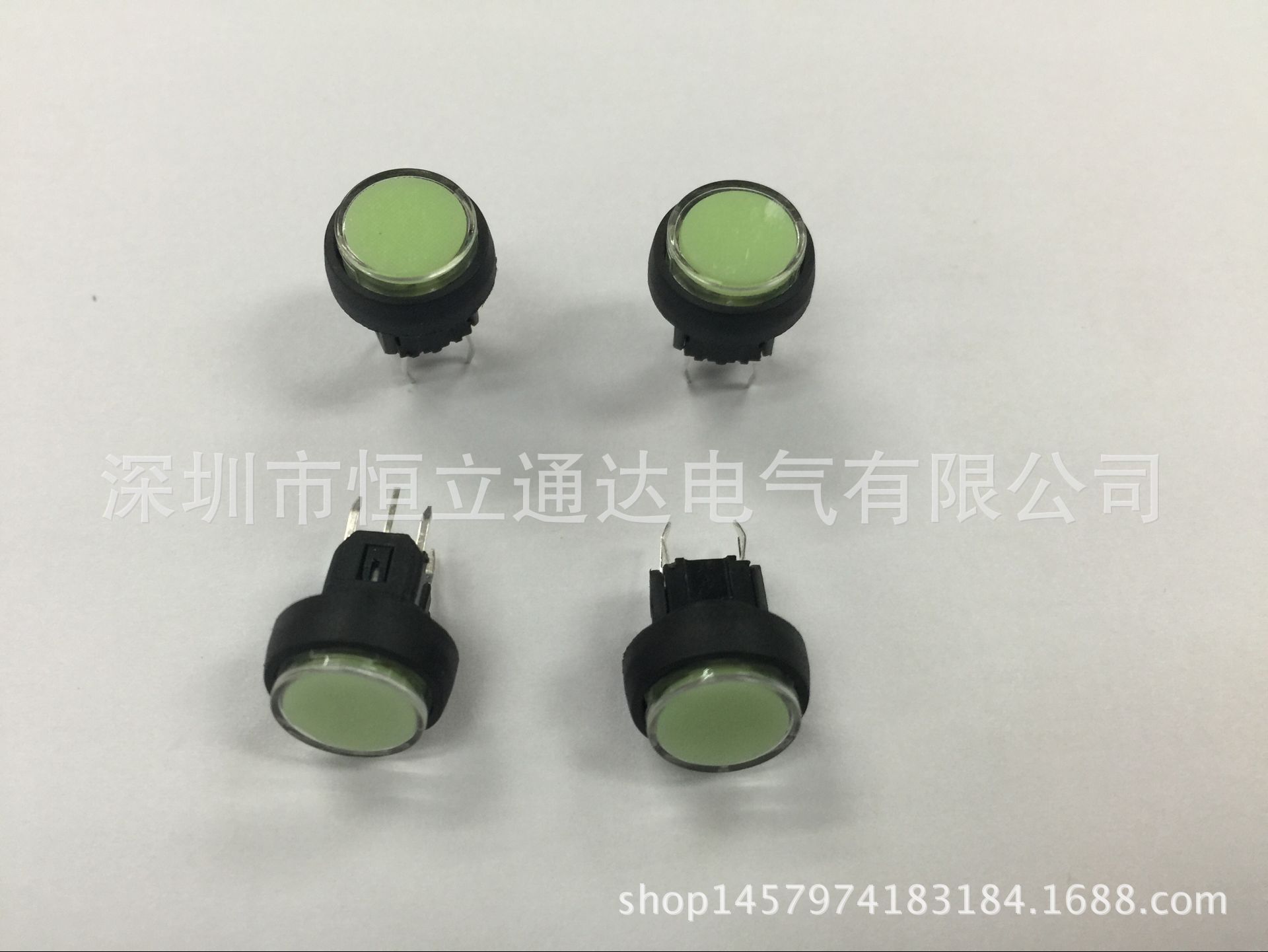 PB61412FL高品质按键开关复位按键开关带灯按键开关绿色电源开关