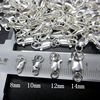 S925 silver pearl necklace buckle tower buckle pure silver lobster buckle connecting joint card buckle DIY accessories