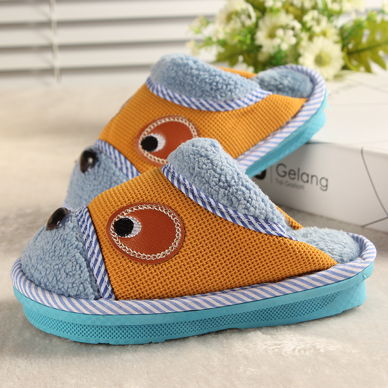 Pantoufles enfants en suède pour printemps - semelle plastique - Ref 1015986 Image 7