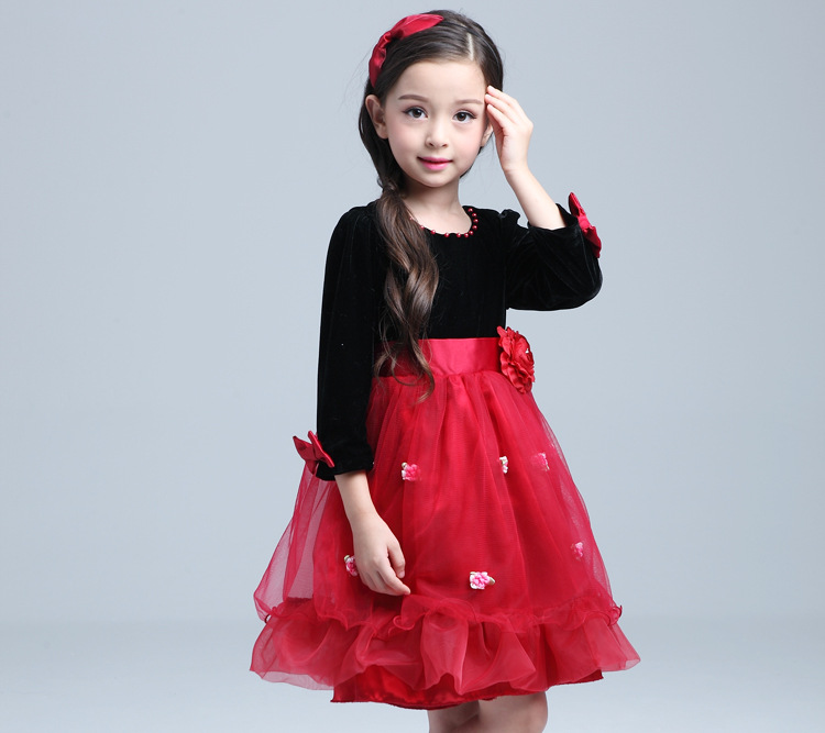 Robes pour fille en velours côtelé - Ref 2046748 Image 10