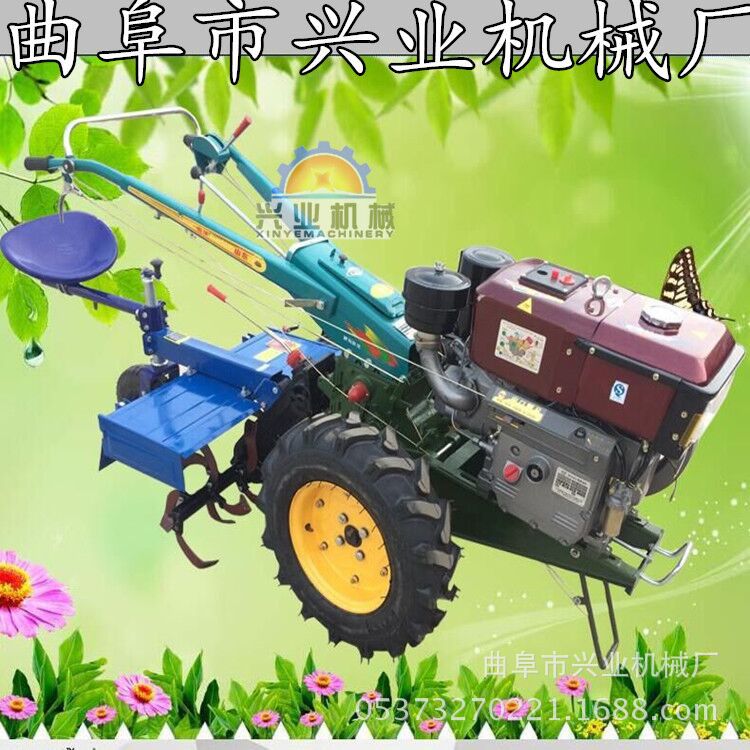 小型柴油水冷手扶拖拉机 101柴油犁地机